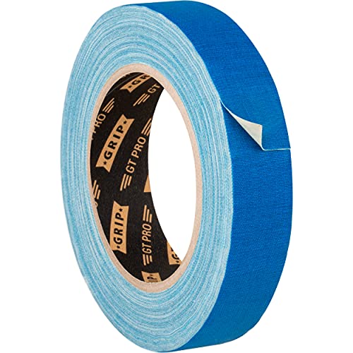 GRIP Eventbasics Hula Hoop Tape blau, GT PRO Gewebeband blau, 25 mm x 25 m, Gaffa Tape matt, ablösbar von GRIP Eventbasics