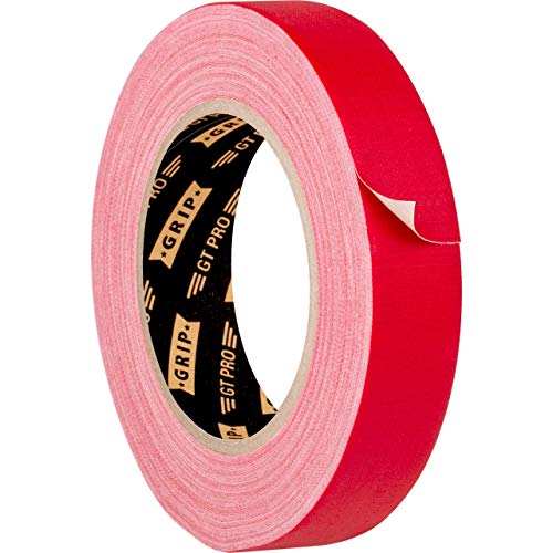 GRIP Eventbasics Hula Hoop Tape rot, GT PRO Gewebeband rot, 25 mm x 25 m, Gaffa Tape ablösbar, matt und beschriftbar von GRIP Eventbasics