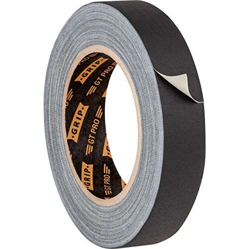 GRIP Eventbasics Gewebeband schwarz, 25 mm x 25 m, GT PRO Gaffa Tape ablösbar, matt und reflexionsfrei von GRIP Eventbasics