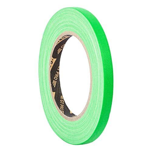 GRIP Eventbasics GT PRO Spike Tape neongrün | Gewebeband 10 mm x 25 m | Tape Art | Markieren | Basteln von GRIP Eventbasics