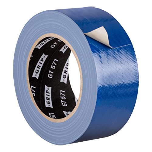 GRIP Eventbasics Gewebeband blau, 50 mm x 25 m, farbiges Gaffa Tape GT 571, sehr hohe Klebkraft, Profi Gewebeklebeband zum Markieren, Basteln, Befestigen, Reparieren uvm. im Innen- und Außenbereich von GRIP Eventbasics