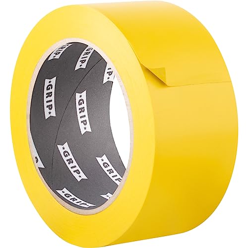 GRIP Eventbasics PVC Klebeband gelb, 50 mm x 33 m, selbstklebendes PVC Band GT 802, matt, extrem elastisch und dehnbar, hoch reißfest, wasserfest GRIP Eventbasics PVC Klebeband gelb, 50 mm x 33 m, selbstklebendes PVC Band GT 802, matt, extrem elastisch und dehnbar, hoch reißfest, wasserfest von GRIP Eventbasics
