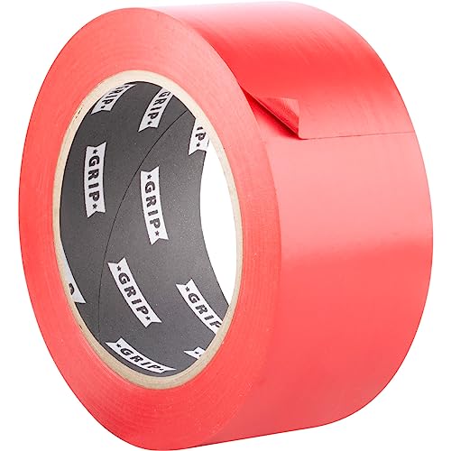GRIP Eventbasics PVC Klebeband rot, 50 mm x 33 m, selbstklebendes PVC Band GT 802, matt, extrem elastisch und dehnbar, hoch reißfest, wasserfest GRIP Eventbasics PVC Klebeband rot, 50 mm x 33 m, selbstklebendes PVC Band GT 802, matt, extrem elastisch und dehnbar, hoch reißfest, wasserfest von GRIP Eventbasics