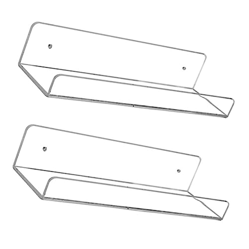 GRIRIW 1 Satz Wandmontiertes Regalset Teilig Transparente Aufbewahrungslösungen für Robust und Wiederverwendbar zur Organisation von Alltagsgegenständen Dekoration von GRIRIW