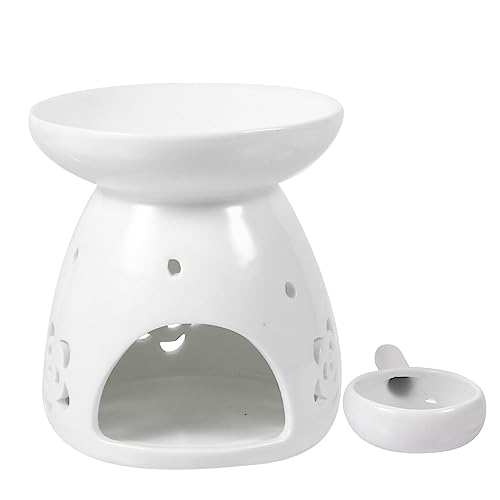 GRIRIW 1 Stück Kerzenhalter aus Keramik bürodeko büro Dekoration Candle Mould Candle Cube dekoringe Decor stilvoller Kerzenhalter einfacher Kerzenbehälter kreatives Kerzenregal Weiß von GRIRIW