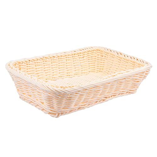 GRIRIW 1 Stück Woven Fruit Basket Eleganter Obstkorb Brotkorb Aufbewahrungskorb für Snacks Früchte Gemüse Dekorativ für Zuhause Büro oder Gastronomie GRIRIW 1 Stück Woven Fruit Basket Eleganter Obstkorb Brotkorb Aufbewahrungskorb für Snacks Früchte Gemüse Dekorativ für Zuhause Büro oder Gastronomie von GRIRIW