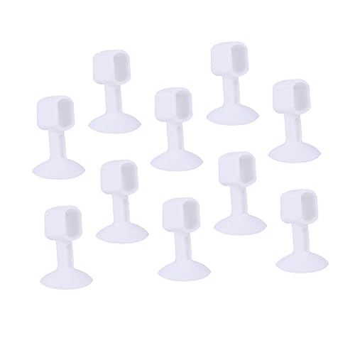GRIRIW 10 Stück Teiliges Silikon Türgriff Stopper Transparenter Türschutz Stoßdämpfend Geräuscharm Einfach zu Montieren Geeignet für Schlafzimmer Küche Bad und Büro Schont Wände und von GRIRIW