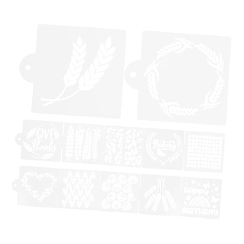 GRIRIW 12PCS Backschablonen Für Kekse Brot Und Tortendekoration Inklusive Designs Wie Weizen Und Herzen Ideal Für Bäcker Und Als Für Backliebhaber GRIRIW 12PCS Backschablonen Für Kekse Brot Und Tortendekoration Inklusive Designs Wie Weizen Und Herzen Ideal Für Bäcker Und Als Für Backliebhaber von GRIRIW