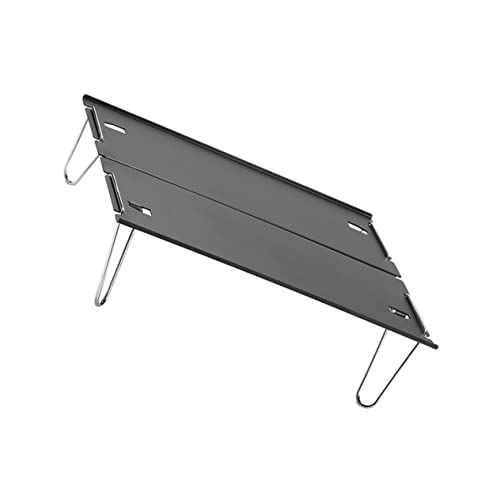GRIRIW Klappbarer Campingtisch Abnehmbarer Picknicktisch Kleiner Klapptisch Aus Aluminiumlegierung Klappbarer Schreibtisch Für Outdoor Und Indoor Schwarz von GRIRIW