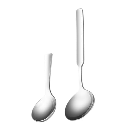 GRIRIW 2 Stück Dessertlöffel Ergonomische Löffel für Eis Honig und Süßspeisen Spülmaschinenfest für Zuhause und Gastronomie GRIRIW 2 Stück Dessertlöffel Ergonomische Löffel für Eis Honig und Süßspeisen Spülmaschinenfest für Zuhause und Gastronomie von GRIRIW