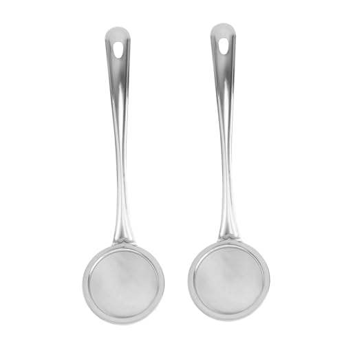 GRIRIW 2 Stück Filtersieb Mehlsieb Sieben Küchensieb Mesh Sichter Kochsiieb Geschlitzt Bußgeld Netzsieb Kochen Werkzeug Filterlöffel Küchenwaren Silver Rostfreier Stahl GRIRIW 2 Stück Filtersieb Mehlsieb Sieben Küchensieb Mesh Sichter Kochsiieb Geschlitzt Bußgeld Netzsieb Kochen Werkzeug Filterlöffel Küchenwaren Silver Rostfreier Stahl von GRIRIW
