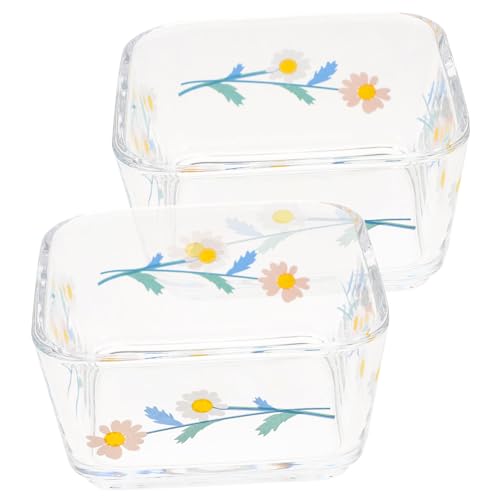 GRIRIW 2 Stück Hamster Futterschale aus Glas Kippsichere Kleine Fressnäpfe für Nager und Zwerghamster Praktische Futterschüssel in Weiß mit Blütendekor Platzsparend und Leicht zu GRIRIW 2 Stück Hamster Futterschale aus Glas Kippsichere Kleine Fressnäpfe für Nager und Zwerghamster Praktische Futterschüssel in Weiß mit Blütendekor Platzsparend und Leicht zu von GRIRIW