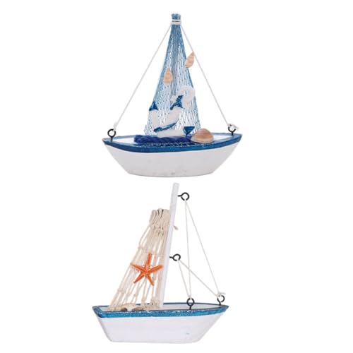 GRIRIW 2 Stück Holz Segelboot Deko Mediterranes Segelboot Ornament für Nautische Dekoration Kreative Tischdeko für Zuhause Garten und Feste Hochwertige Handarbeit GRIRIW 2 Stück Holz Segelboot Deko Mediterranes Segelboot Ornament für Nautische Dekoration Kreative Tischdeko für Zuhause Garten und Feste Hochwertige Handarbeit von GRIRIW