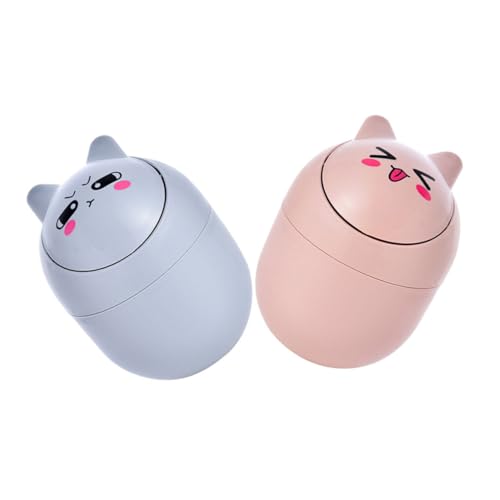 GRIRIW 2 Stück Mini Desktop Mülleimer Cartoon Stil Kompakt und Leicht Kleiner Kunststoff Abfalleimer für Büro Zuhause Schlafzimmer Vielseitig Einsetzbar Einfache Reinigung Rot GRIRIW 2 Stück Mini Desktop Mülleimer Cartoon Stil Kompakt und Leicht Kleiner Kunststoff Abfalleimer für Büro Zuhause Schlafzimmer Vielseitig Einsetzbar Einfache Reinigung Rot von GRIRIW