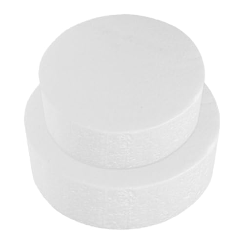 GRIRIW 2stücke Schaum Kuchen Kreise Tortenmodell Aus Robustem Schaumstoff Runde Form Für Torten Dekorieren Praxis Zum Üben Ihrer Dekorationskünste GRIRIW 2stücke Schaum Kuchen Kreise Tortenmodell Aus Robustem Schaumstoff Runde Form Für Torten Dekorieren Praxis Zum Üben Ihrer Dekorationskünste von GRIRIW