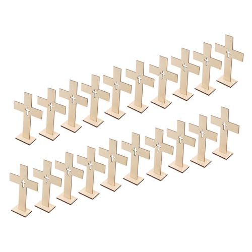 GRIRIW 20 Stück Teiliges Holz Kreuz Dekoration Kleine Holz Cross Ornamente für Wohnkultur Tischdekoration Rustikale Inneneinrichtung für und Bastelprojekte GRIRIW 20 Stück Teiliges Holz Kreuz Dekoration Kleine Holz Cross Ornamente für Wohnkultur Tischdekoration Rustikale Inneneinrichtung für und Bastelprojekte von GRIRIW