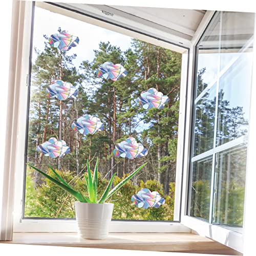 GRIRIW 2Stücke Fensteraufkleber Statische Regenbogen Fensterfolie zur Vogelwarnung Selbsthaftend und Rückstandslos für Glastüren und Fenster DIY Dekoration gegen Vogelschläge GRIRIW 2Stücke Fensteraufkleber Statische Regenbogen Fensterfolie zur Vogelwarnung Selbsthaftend und Rückstandslos für Glastüren und Fenster DIY Dekoration gegen Vogelschläge von GRIRIW