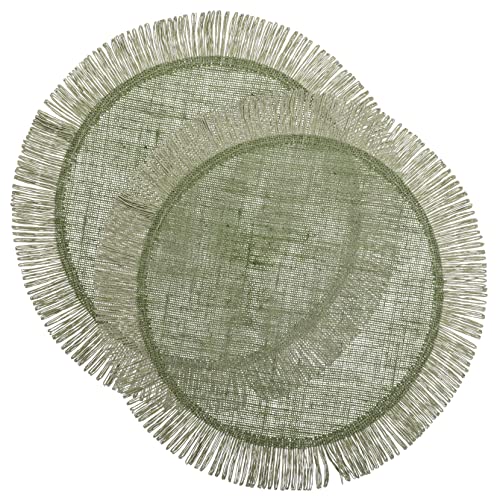 GRIRIW 2er-Set – Runde Gewebte Tischsets Für Geschirr Dekorative Tischsets GRIRIW 2er-Set – Runde Gewebte Tischsets Für Geschirr Dekorative Tischsets von GRIRIW