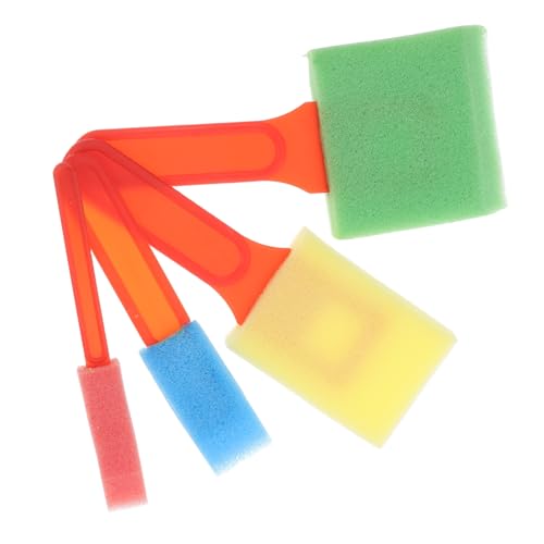 GRIRIW 4 Satz Schaumstoffpinsel für Kinder Malzubehör Kreatives Basteln und Zeichnen Langlebig Vielseitig Einsetzbar GRIRIW 4 Satz Schaumstoffpinsel für Kinder Malzubehör Kreatives Basteln und Zeichnen Langlebig Vielseitig Einsetzbar von GRIRIW