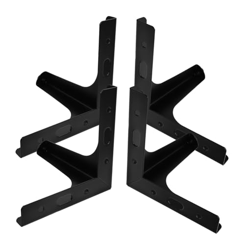GRIRIW 4 Stück Dreieckige Möbelbeine Ersatzfüße für Sofa Couchtisch und Kommode Schwarz Leicht und Installieren für DIY Möbelprojekte von GRIRIW
