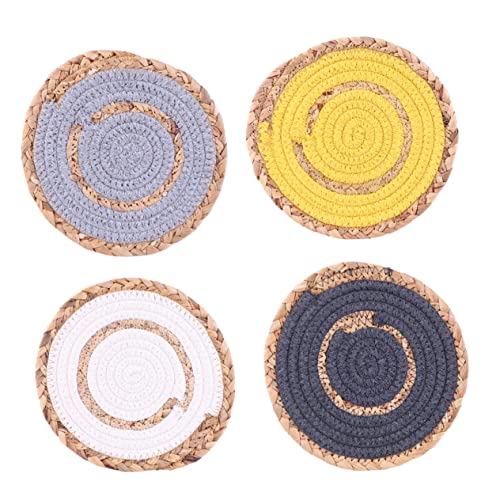 GRIRIW Esstisch 4 Stücke Japanischen Tischsets Set Wärmedämmung Matten Topf Tasse Matte von GRIRIW