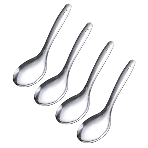 GRIRIW 4 Stück Reis Löffel Set Wiederverwendbare Küchenutensilien für Täglichen Gebrauch Leicht und Platzsparend Ergonomischer Griff Spülmaschinenfest und Langlebig von GRIRIW