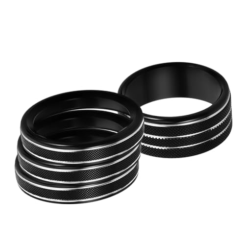 GRIRIW 4 Stück Teiliges Set Klimaanlage Drehknopf Abdeckung für Jlu Elegantes Design Passgenaues Innenzubehör Robustes Material Verbessert die Fahrzeugästhetik von GRIRIW