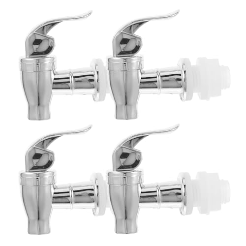 GRIRIW 16mm Wasserhahnadapter Für Getränkespender 4 Stück Wiederverwendbar Aus Abs Druckknopf Silber Installieren Für Kaltes Und Heißes Wasser von GRIRIW