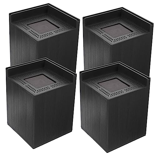 GRIRIW 4stücke Höhenverstellbare Möbelbeine Multi- -Riser Für Bett Und Tischbeine Platzsparende Erhöhung Für Installieren rutschfeste Gummifüße von GRIRIW
