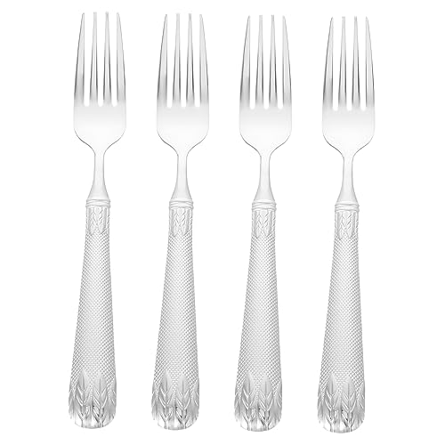 GRIRIW 4stücke Grillgabel Aus Edelstahl Mit Langem Griff Tafelgabel Für Bbq-werkzeuge Praktisches Und Langlebiges Grillzubehör Als Campingausrüstung Und Lebensmittelgabel von GRIRIW