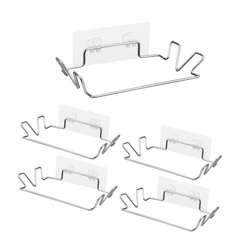 GRIRIW 5 Sätze Edelstahl Müllsackhalter Küchenwand Hängender Abfallbeutelhalter ohne Bohren Praktischer Müllbeutelständer für Verschiedene Müllbeutelgrößen Haushalt Küchenorganizer GRIRIW 5 Sätze Edelstahl Müllsackhalter Küchenwand Hängender Abfallbeutelhalter ohne Bohren Praktischer Müllbeutelständer für Verschiedene Müllbeutelgrößen Haushalt Küchenorganizer von GRIRIW