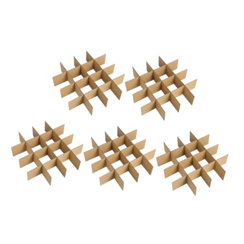 GRIRIW 5Er-Pack Pappkarton Trennwände für Umzugskartons Fächer für Geschirr Gläser und Empfindliche Gegenstände für Sicheres Verpacken und Versenden GRIRIW 5Er-Pack Pappkarton Trennwände für Umzugskartons Fächer für Geschirr Gläser und Empfindliche Gegenstände für Sicheres Verpacken und Versenden von GRIRIW