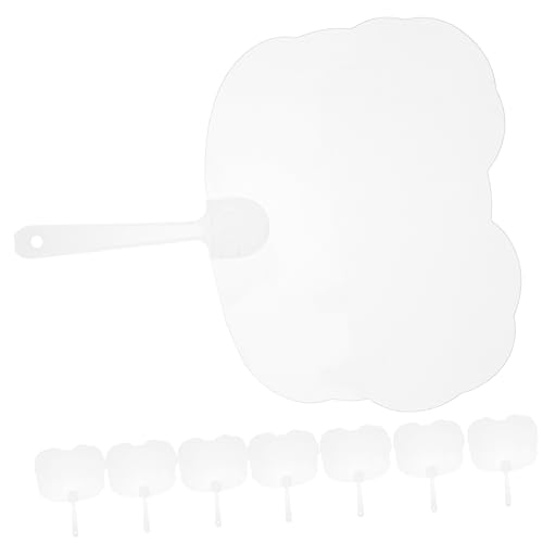 GRIRIW 8 Stücke Handheld Kleinen Persönlichen Fan Handheld Graffiti Hand Fan Blank Malerei Fans von GRIRIW