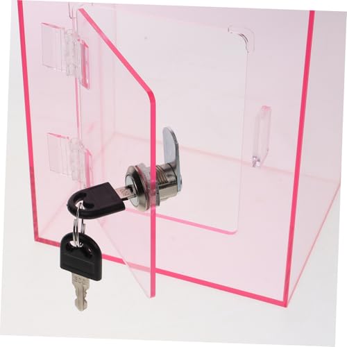 GRIRIW Abschließbare Acrylbox mit Einwurfschlitz Robuste Transparente Spardose mit Schloss Vielseitige Geldkassette für Vorschläge Beschwerden und Ticket Sammlung Leicht und GRIRIW Abschließbare Acrylbox mit Einwurfschlitz Robuste Transparente Spardose mit Schloss Vielseitige Geldkassette für Vorschläge Beschwerden und Ticket Sammlung Leicht und von GRIRIW