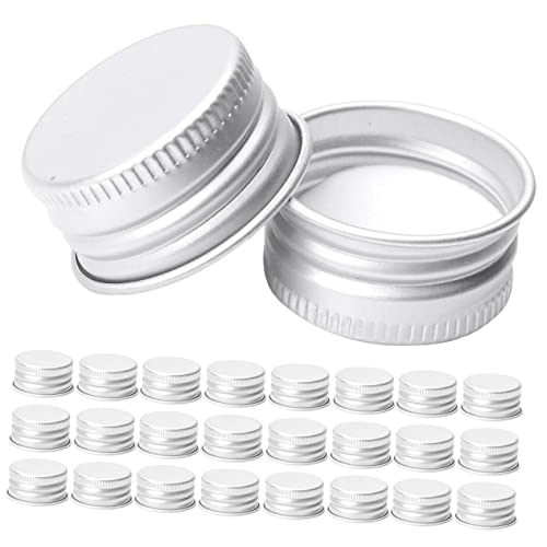 GRIRIW 50stücke Aluminium-flaschenverschlüsse Transparent Wiederverwendbare Auslaufsichere Deckel Für Glasbehälter Für Küche Und Vorratsschrank Ersatz Für Alte Oder Beschädigte von GRIRIW
