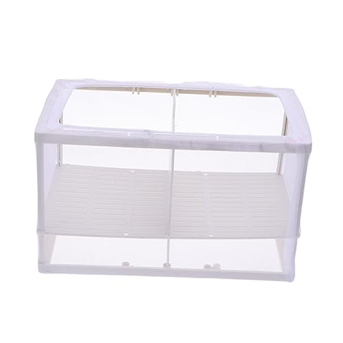 GRIRIW Aquarium Zuchtbox mit Saugnäpfen Große Isolation Netzkäfig für Fischbrut Robust und Installieren zur Trennung von Aggressiven und Schwachen von GRIRIW