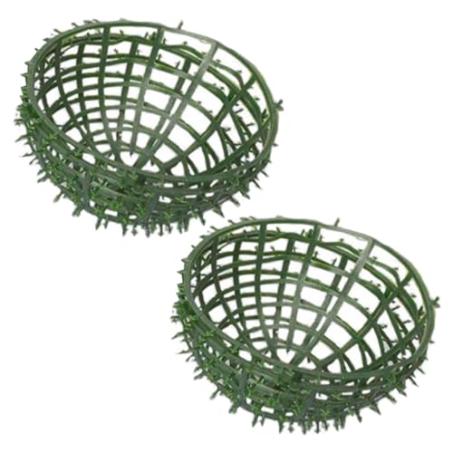 GRIRIW Blumenarrangement Formschnitt-kugelrahmen Aus Buchsbaum Kugel Aus Künstlichem Gras Blumenregalhalterkäfig Gartenversorgung Kunstpflanze Gestell Mit Ball Kugelförmig Plastik Strauß von GRIRIW