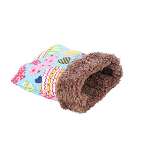 GRIRIW Luxuriöser Schlafkäfig Für Haustiere Warmes Bett Für Hamster Eichhörnchen Holländische Weiche Baumwolle Couchbett Auto Reisen Zufälliger Druck von GRIRIW
