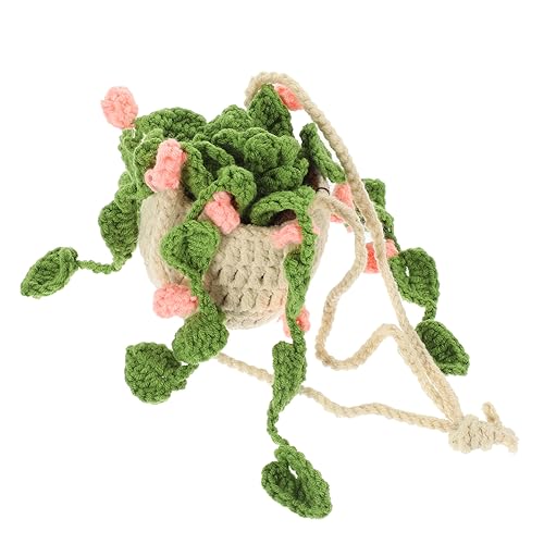 GRIRIW Crochet Auto-innenpendel Handgefertigter Pflanzen-hängedekor Für Auto Kreatives Bohemian Design Zubehör Für Rückspiegel Und Multifunktionale Verwendung GRIRIW Crochet Auto-innenpendel Handgefertigter Pflanzen-hängedekor Für Auto Kreatives Bohemian Design Zubehör Für Rückspiegel Und Multifunktionale Verwendung von GRIRIW