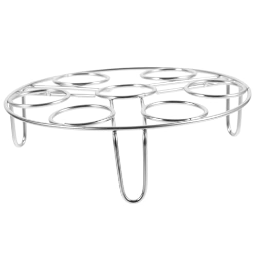 GRIRIW Dampfgarer Eier Dämpfen Rack Multifunktionales Steamer Rack Rustfreies Küchenset für Gleichmäßiges Kochen als Eierhalter und Abkühlgitter GRIRIW Dampfgarer Eier Dämpfen Rack Multifunktionales Steamer Rack Rustfreies Küchenset für Gleichmäßiges Kochen als Eierhalter und Abkühlgitter von GRIRIW