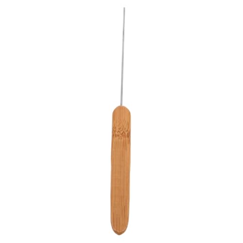 GRIRIW Edelstahl Angelködernadel mit Holzgriff Tragbares Meeresangelgerät zum Präzisen Köderbohren Hygienisches Vielseitiges Splicing Tool für Wurmköder Kompakt und Robust für Outdoor von GRIRIW