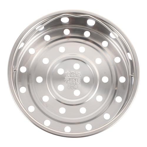 GRIRIW Edelstahl Dämpfeinsatz für Reiskocher Universeller Dampfkorb mit Großem Material Robust und Kratzfest als Dumpling Steamer und Gemüse Dämpfer von GRIRIW