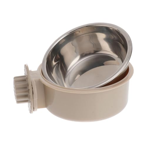 GRIRIW Edelstahl Hänge Futternapf für Hunde Katzen Rutschfestes Design Leicht zu Reinigen Sicherer Futternapf zum Aufhängen Am Käfig für Haustierfütterung GRIRIW Edelstahl Hänge Futternapf für Hunde Katzen Rutschfestes Design Leicht zu Reinigen Sicherer Futternapf zum Aufhängen Am Käfig für Haustierfütterung von GRIRIW