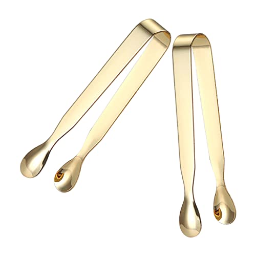 GRIRIW 2stücke Teiliges Edelstahl Zuckerzangen Und Eiszangen Gold Hochwertige Mini Servierzangen Für Kaffee Tee Und Süßigkeiten Praktisch Und Elegant Für Jede Küche GRIRIW 2stücke Teiliges Edelstahl Zuckerzangen Und Eiszangen Gold Hochwertige Mini Servierzangen Für Kaffee Tee Und Süßigkeiten Praktisch Und Elegant Für Jede Küche von GRIRIW