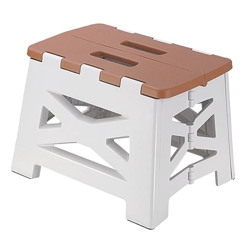 GRIRIW Faltbarer Campingstuhl Tragbarer Klapphocker für Outdoor Aktivitäten Leicht und für Camping Angeln Strand und Garten Khaki Kompakt und Langlebig von GRIRIW