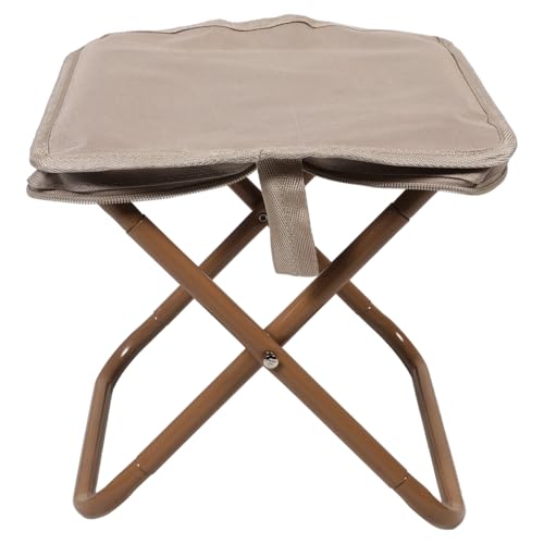 GRIRIW Faltstuhl für Outdoor Aktivitäten Tragbarer Klappstuhl Campingstuhl Klapphocker für Angeln Gartenarbeit und Strand Khaki mit Tragetasche von GRIRIW