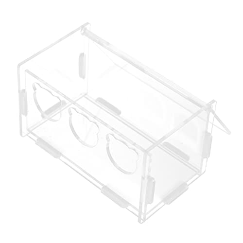 GRIRIW Futterbox für Haustiere Transparenter Futtercontainer für Rutin Hühner Papageien und Andere Vögel Leicht zu Reinigen für Zuhause Freien Hygienisch und Praktisch GRIRIW Futterbox für Haustiere Transparenter Futtercontainer für Rutin Hühner Papageien und Andere Vögel Leicht zu Reinigen für Zuhause Freien Hygienisch und Praktisch von GRIRIW