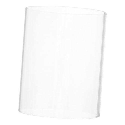 GRIRIW Glaskerzenhalter Aus Borosilikatglas Transparenter Kerzenschutz Mit Offenem Ende Dekorative Glasschale Für Zuhause Kerzenhalterhülle Für Schreibtisch von GRIRIW