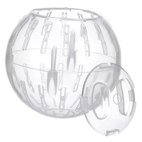 GRIRIW Hamster Laufball Weiß Kleintier Übungsball mit Belüftung Abnehmbar und Leicht für Zwerghamster und Kleine Nager Fördert Bewegung und Gesundheit Kleines Haustierzubehör GRIRIW Hamster Laufball Weiß Kleintier Übungsball mit Belüftung Abnehmbar und Leicht für Zwerghamster und Kleine Nager Fördert Bewegung und Gesundheit Kleines Haustierzubehör von GRIRIW