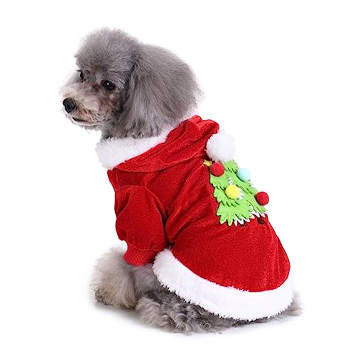GRIRIW Haustierkleidung Welpenpullover Hundeoutfits für mittelgroße Hunde Kleider Weihnachtsmann-Kostüm Hund Weihnachtstuch Haustier-Partykostüm Kürbis Hundekleidung Verwandlungs-Outfit von GRIRIW